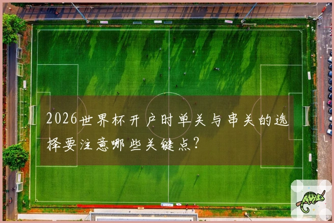 2026世界杯开户时单关与串关的选择要注意哪些关键点？